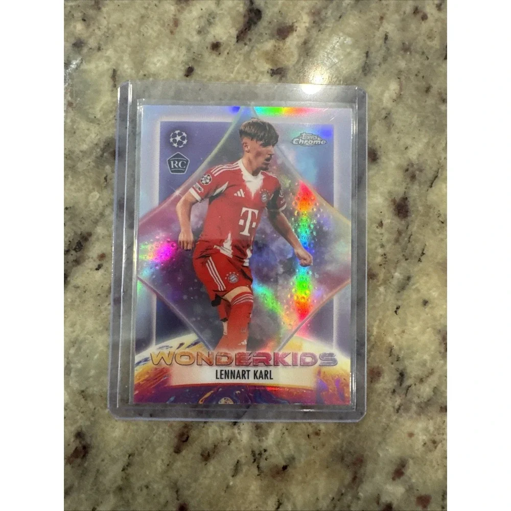 2025-26 Topps Chrome UEFA Lennart Karl Wonderkids Refractor RC Bayern Munchen